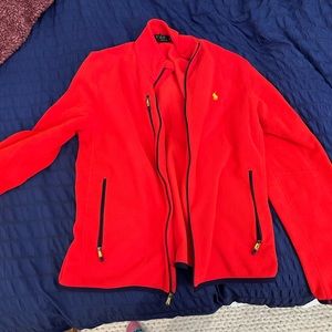 Polo Ralph Lauren Men’s Zip-Up Fleece Jacket Red size Large